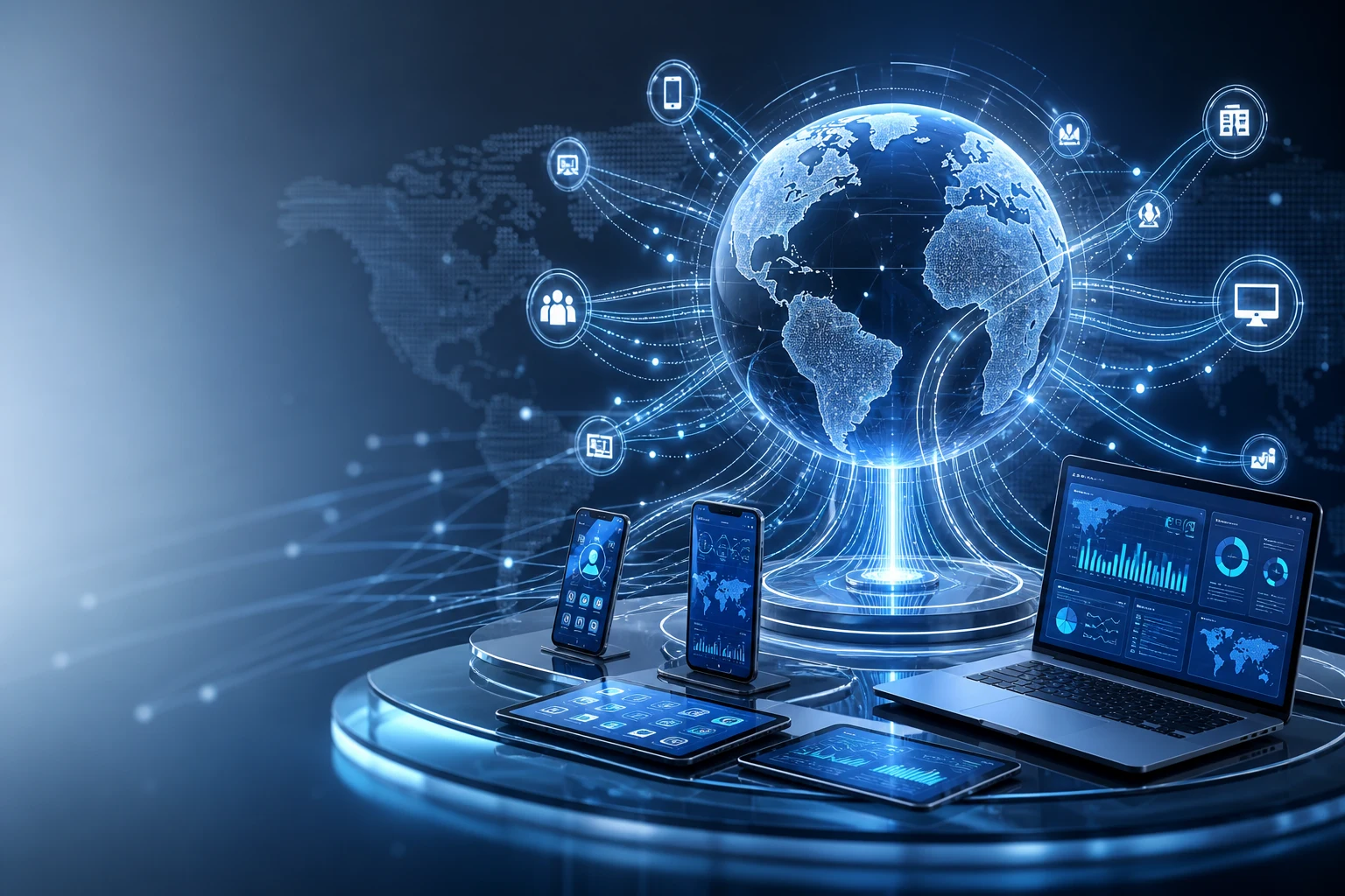 Global performance network connecting apps, partners, mobile devices, and desktop traffic